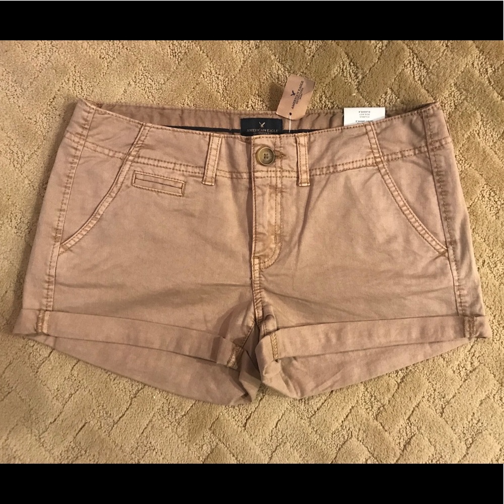 NWT American Eagle Shortie Khaki Shorts
